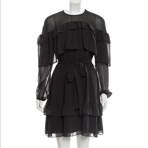 🖤 Portia 🖤 Black & Ivory Polka Dot Dress - Picture 5 of 5